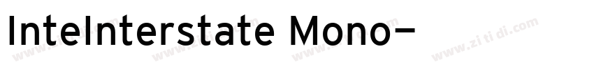 InteInterstate Mono字体转换